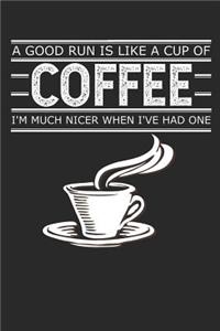 A Run is Like a Good Cup of Coffee - I'm Much Nicer When I've Had One