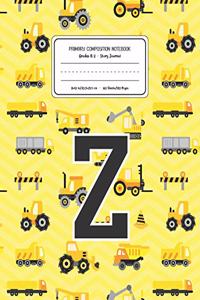 Primary Composition Notebook Grades K-2 Story Journal Z