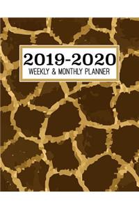 2019-2020 Weekly & Monthly Planner