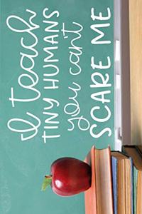 I teach tiny humans you can't scare me