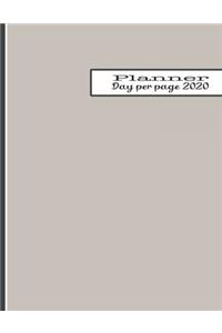 Day per page planner 2020