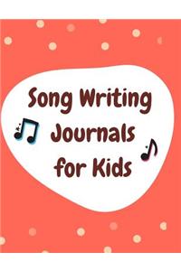 Song Writing Journals for Kids
