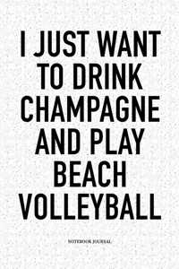 I Just Want to Drink Champagne and Play Beach Volleyball