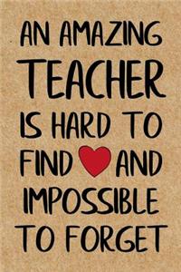 An Amazing Teacher is Hard to Find