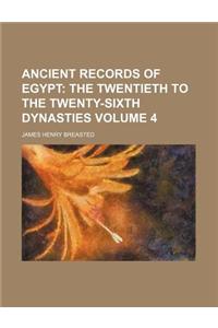 Ancient Records of Egypt Volume 4