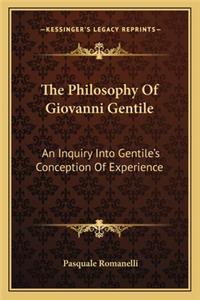 Philosophy of Giovanni Gentile