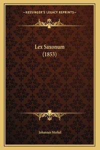 Lex Saxonum (1853)