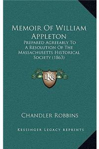 Memoir Of William Appleton