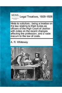 Hints to Solicitors