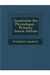 Geschichte Des Physiologus