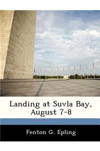 Landing at Suvla Bay, August 7-8