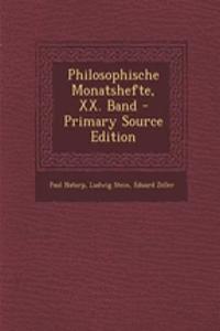 Philosophische Monatshefte, XX. Band - Primary Source Edition