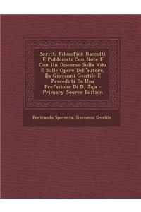 Scritti Filosofici