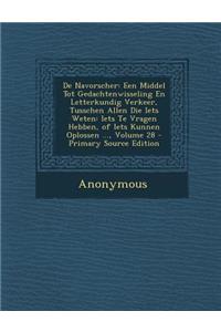De Navorscher