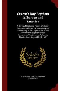 Seventh Day Baptists in Europe and America
