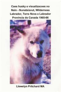 Caes Husky E Visualizacoes No Nain - Nunatsiavut, Wilderness Labrador, Terra Nova E Labrador Provincia Do Canada 1965-66
