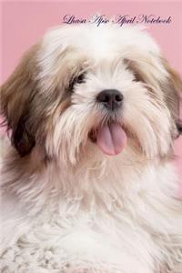 Lhasa Apso April Notebook Lhasa Apso Record, Log, Diary, Special Memories, To Do List, Academic Notepad, Scrapbook & More