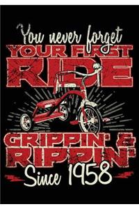 You Never Forget Your First Ride Grippin' & Rippin' Since 1958