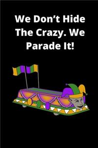 Funny Mardi Gras Festival Notebook