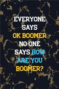 Everyone Says OK Boomer No One Ask How Are You Boomer