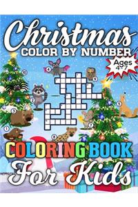 Christmas Color By Number Coloring Book for Kids Ages 4-7