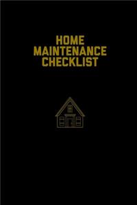 Home Maintenance Checklist