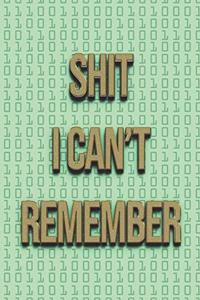 Shit I Can't Remember