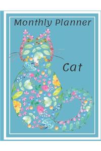 Monthly Planner Cat