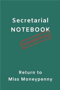 Miss Moneypenny Secretarial Notebook