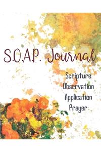 SOAP Journal-Easy & Simple Guide to Scripture Journaling-Bible Study Workbook 100 pages Book 25