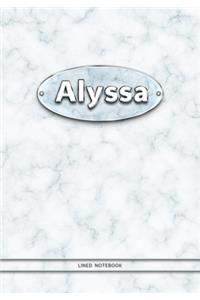 Alyssa - Lined Notebook