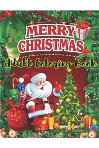 Merry Christmas Adult Coloring Book