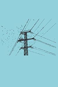 Birds on the in the modern world Lined Notebook