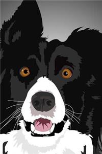 Painting of a Border Collie Journal