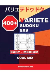400 + Variete Sudoku 9x9 Easy - Medium Cool Mix