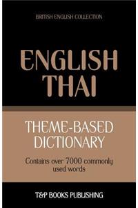 Theme-based dictionary British English-Thai - 7000 words