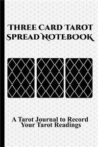 Three Card Tarot Spread Notebook