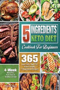 5 Ingredients Keto Diet Cookbook For Beginners