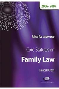 Core Statutes on Family Law