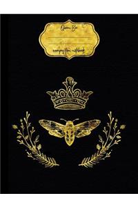 Queen Bee Composition Notebook - Dot Grid