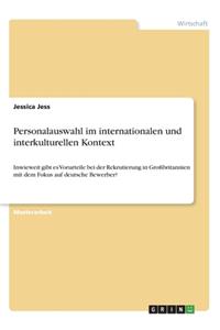 Personalauswahl im internationalen und interkulturellen Kontext