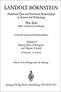 Epitaxy Data of Inorganic and Organic Crystals / Epitaxie-Daten Anorganischer Und Organischer Kristalle