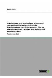 Entscheidung und Begründung