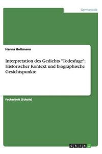 Interpretation des Gedichts 