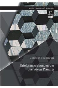 Erfolgsauswirkungen der operativen Planung