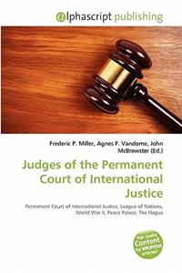 Judges of the Permanent Court of International Justice