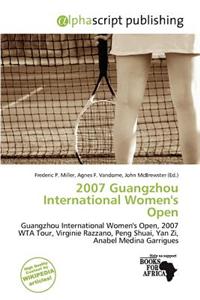 2007 Guangzhou International Women's Open