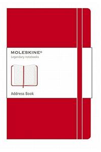Moleskine Pocket Address Book Red
