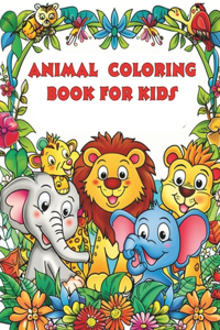 Animal coloring book for kids