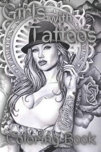 Girls with Tattoos Coloring Book